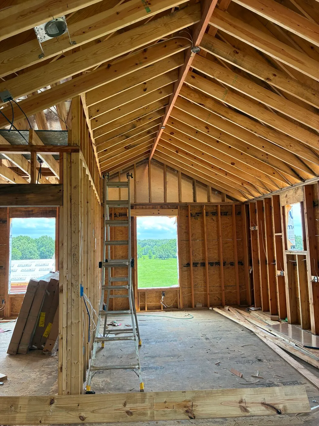 Vaulted Ceiling Framing, New Construction