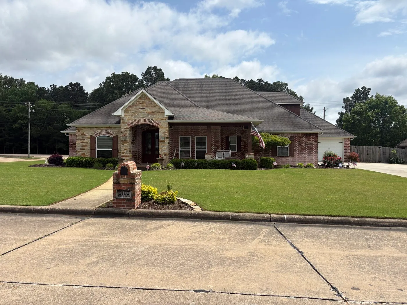 Brick Ranch Home, New Construction